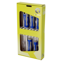 Juego de destornilladores ranurados y Phillips, 6 piezas